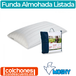 Funda de Almohada Listada de Moshy
