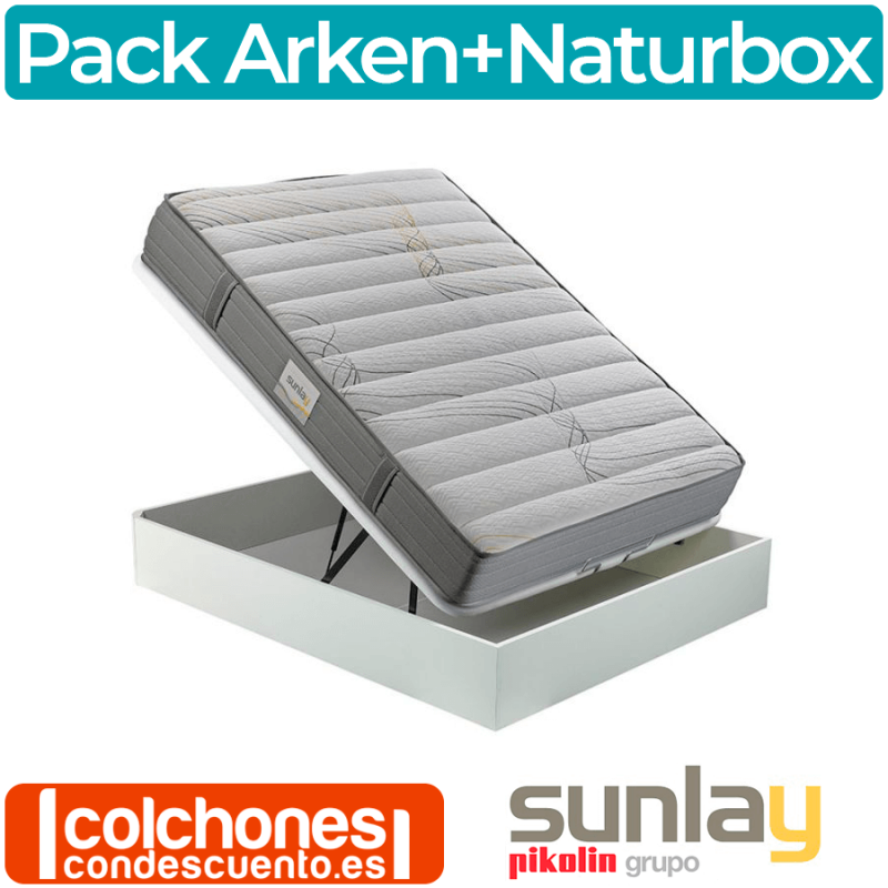 Pack Colchón Arken + Canapé Naturbox de Pikolin