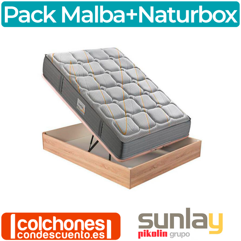 Pack Colchón Malba + Canapé Naturbox de Pikolin