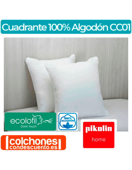 Cuadrante 100% Algodón Antiácaros CC01 de Pikolin Home