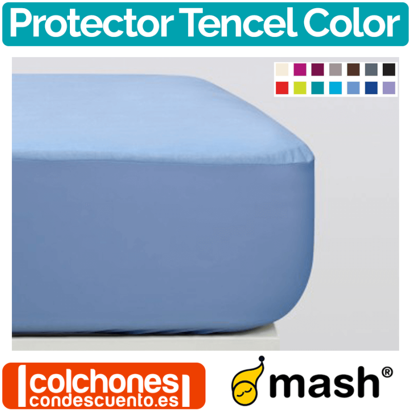 Especificado Furioso ropa interior Cubrecolchón Mash Tencel Color Impermeable | ColchonesconDescuento.es.