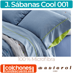 Juego de Sábanas Cool 001 100% Microfibra de Manterol Casa