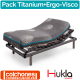 Pack Ahorro Colchón Ergo-Visco + Cama Articulada Titanium-M de Hukla