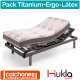 Pack Ahorro Colchón Ergo-Látex + Cama Articulada Titanium-M de Hukla