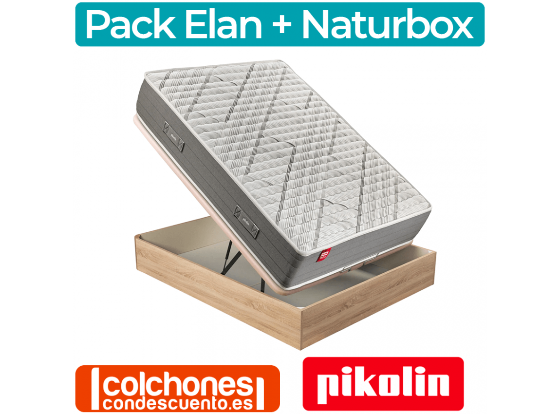 Pack Canapé Naturbox + Colchón Elan Pikolin