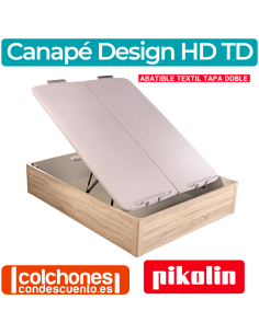 Canapé Abatible Madera Design HD Doble Tapa de Pikolin