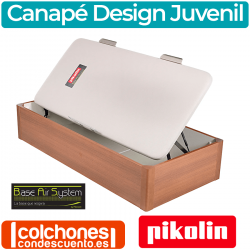 Canapé Juvenil Abatible Pikolin Design de Madera y Apertura Lateral