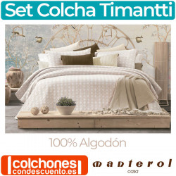 Set Colcha Timantti 100% Algodón de Manterol Casa