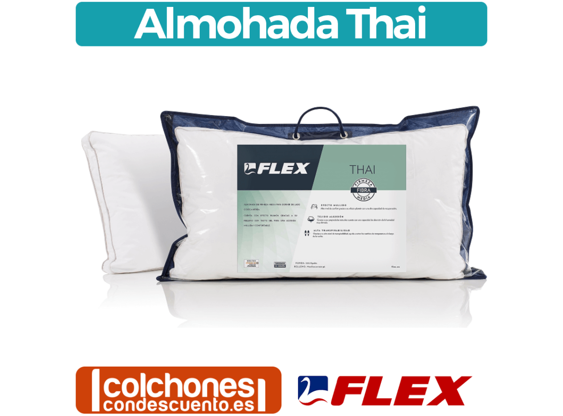 Almohada de Fibragel Flex Thai