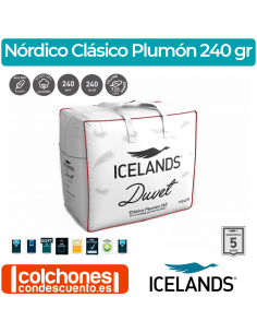 Relleno Nórdico Clásico Plumón 240 gr de Icelands