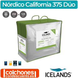 Relleno Nórdico California Plus 375 Dúo de Icelands