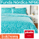 Juego Funda Nórdica Algodón Estampada NF66 Azul de Pikolin Home