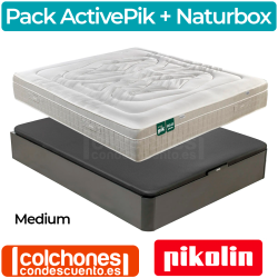 Pack Canapé Naturbox + Colchón ActivePik Medium Pikolin