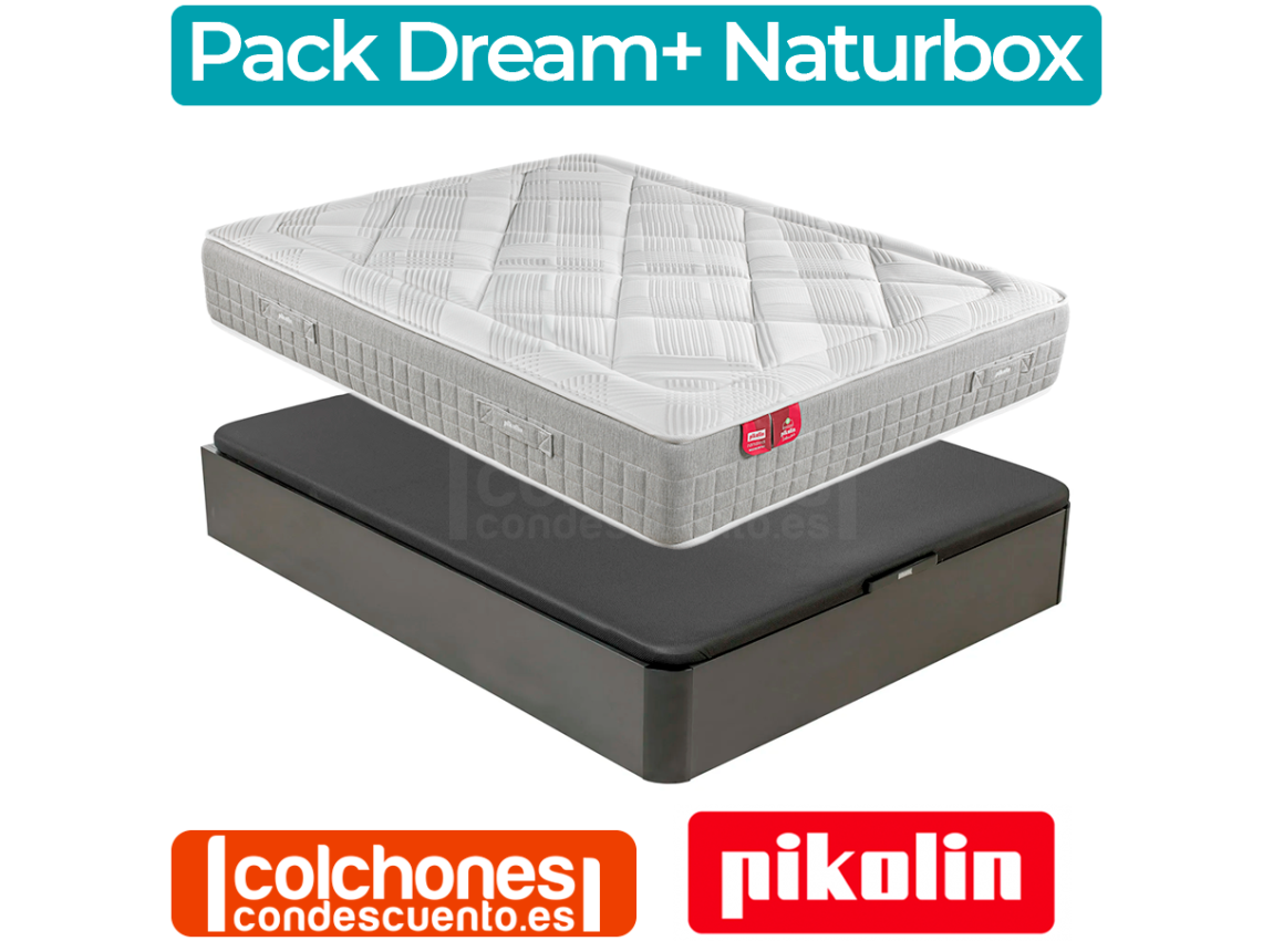 Pack Canapé Naturbox + Colchón Morfeo Dream Pikolin