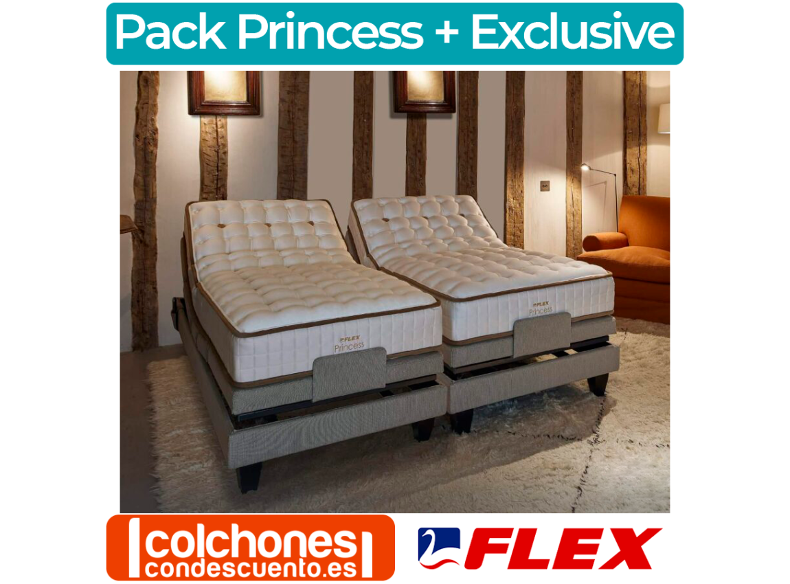 Pack Colchón Flex Princess + Somier articulado Exclusive