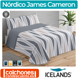Colcha-Edredón Conforter de Sedalina Estampada y Sherpa James Cameron de Icelands