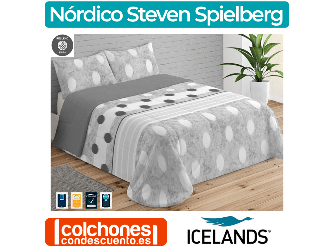 Colcha-Edredón Conforter de Sedalina Estampada y Sherpa Steven Spielberg de Icelands