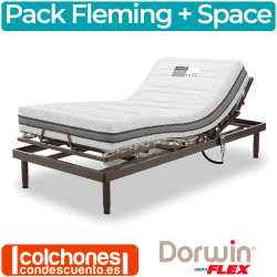 Pack Colchón Space ART + Somier Articulado Fleming Dorwin