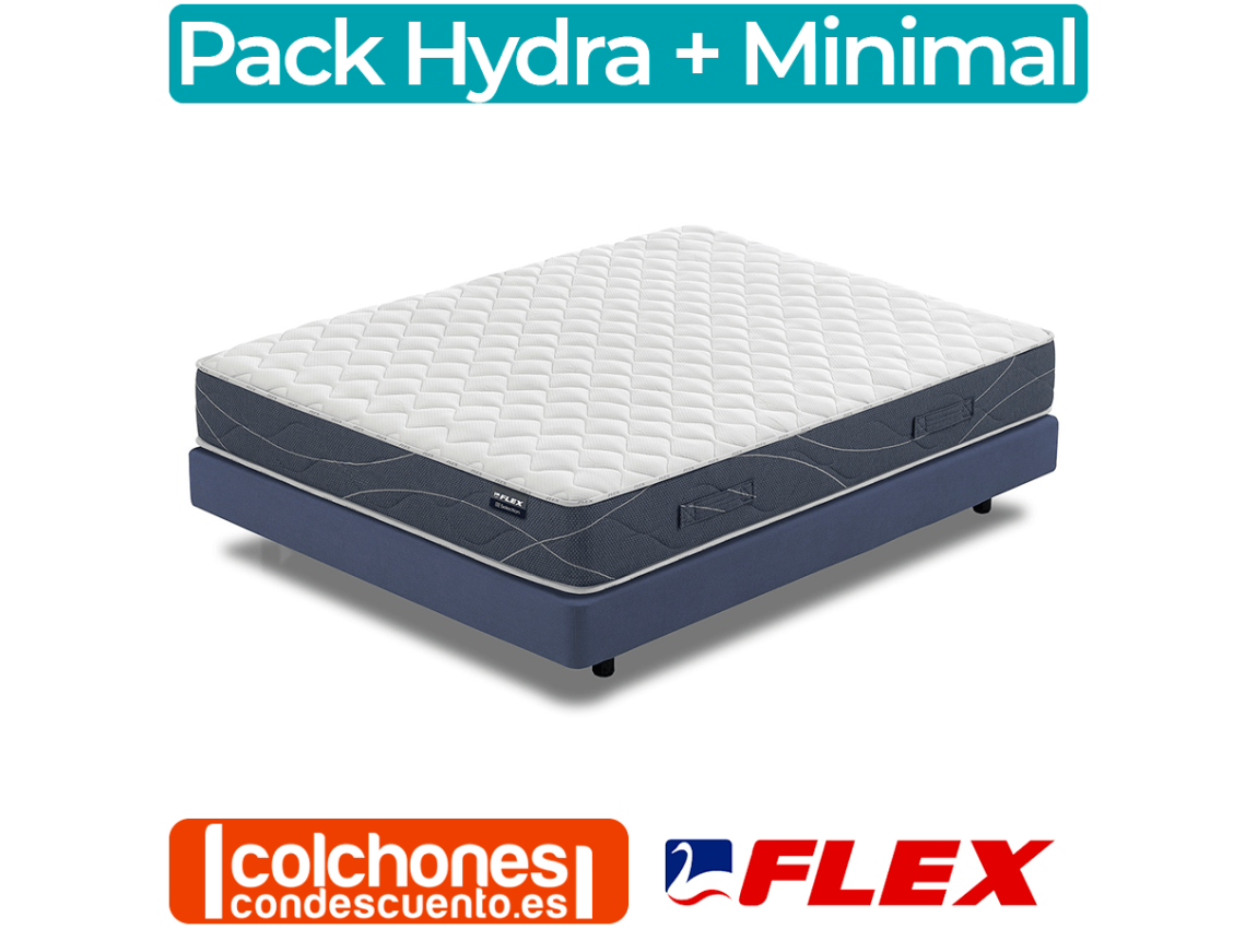 Pack Colchón Hydra + Canapé Minimal Flex