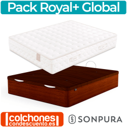 Pack Sonpura Colchón Royal + Canapé Abatible Global