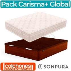Pack Sonpura Colchón Carisma + Canapé Abatible Global