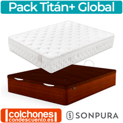 Pack Sonpura Colchón Titán + Canapé Abatible Global