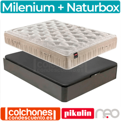 Pack Canapé Naturbox + Colchón Neo Milenium Pikolin