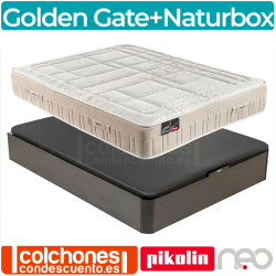 Pack Canapé Naturbox + Colchón Neo Golden Gate Pikolin